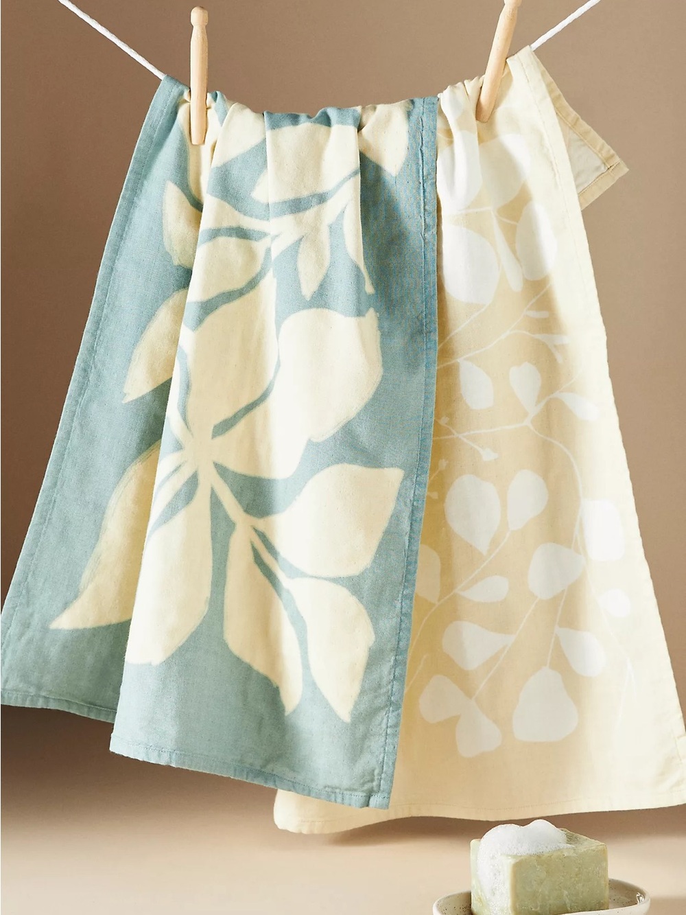 New🌟Anthropologie-Sun Shadow Dish Towels, Set of 2
